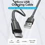 Vention Cable USB 2.0 Macho A a Micro USB Macho Negro para Datos y Carga, Longitud 50cm